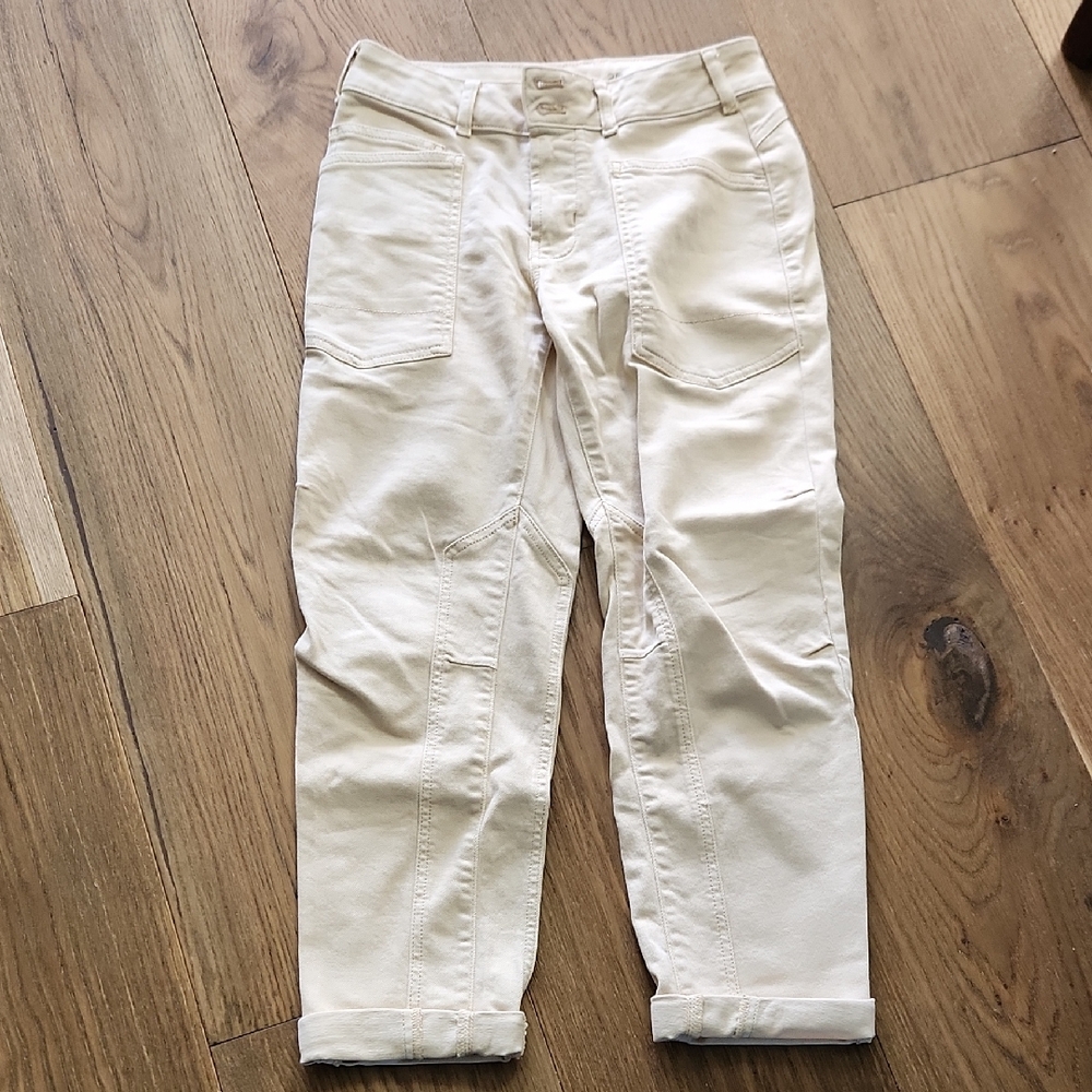 Pilcro Beige Cargo Style Pants